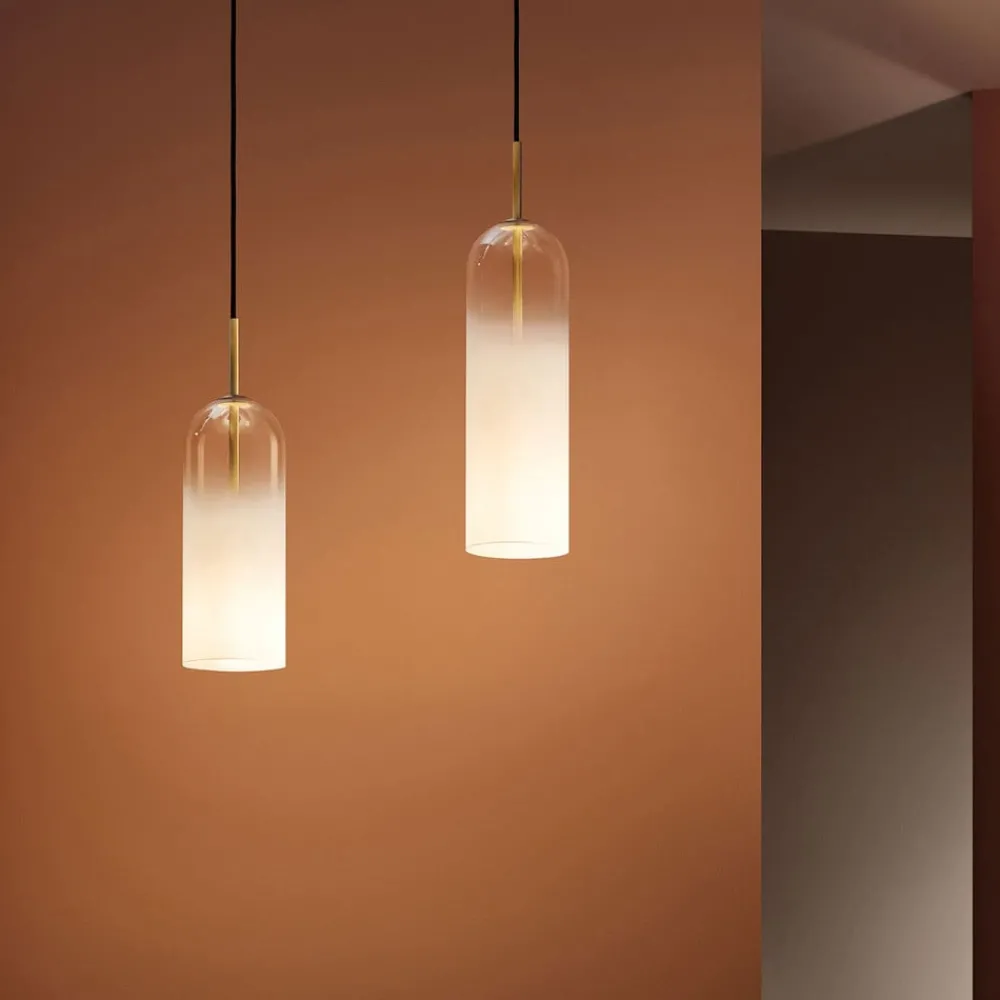 LEDS-C4 Pendellamper > Glam hængelampe, hvidt glas, højde 31 cm