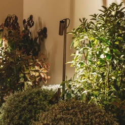 LEDS-C4 Udendørs Spot > LED-spot med jordspyd Juncus 1, brun, 2.700 K