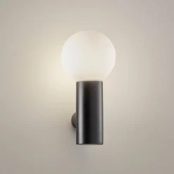 Væg- Og Spejllamper ^ LEDS-C4 Mist væglampe til badeværelset, 1 lk. sort