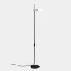 Gulvlamper|Gulvlamper ^ LEDS-C4 Nude Single gulvlampe E27 grå/sort