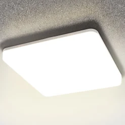 Heitronic Udendørs Loftlamper > LED-sensorloftlampe Pronto, kantet, 33x33cm
