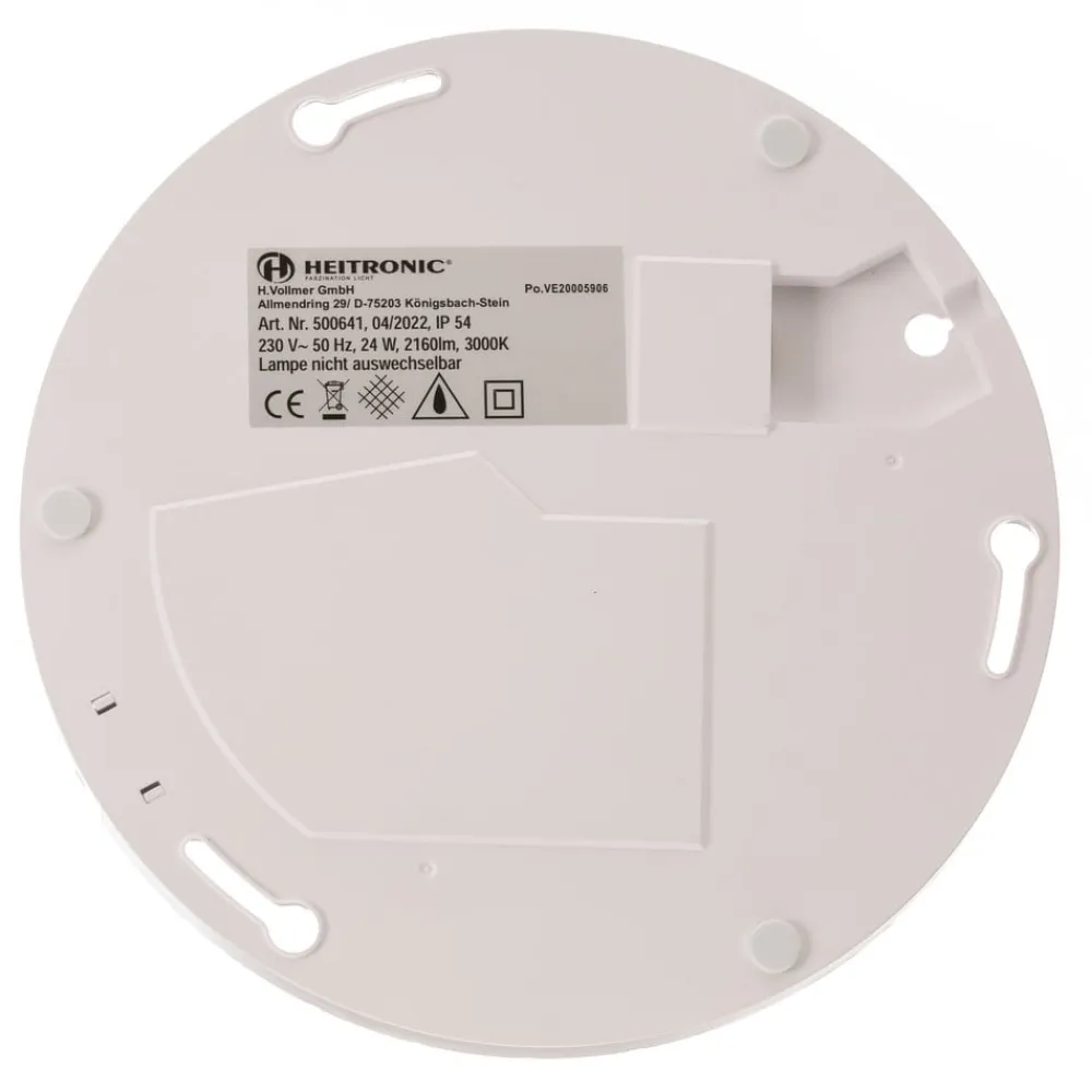 Heitronic Udendørs Loftlamper > LED-sensorloftlampe Pronto, kantet, 33x33cm