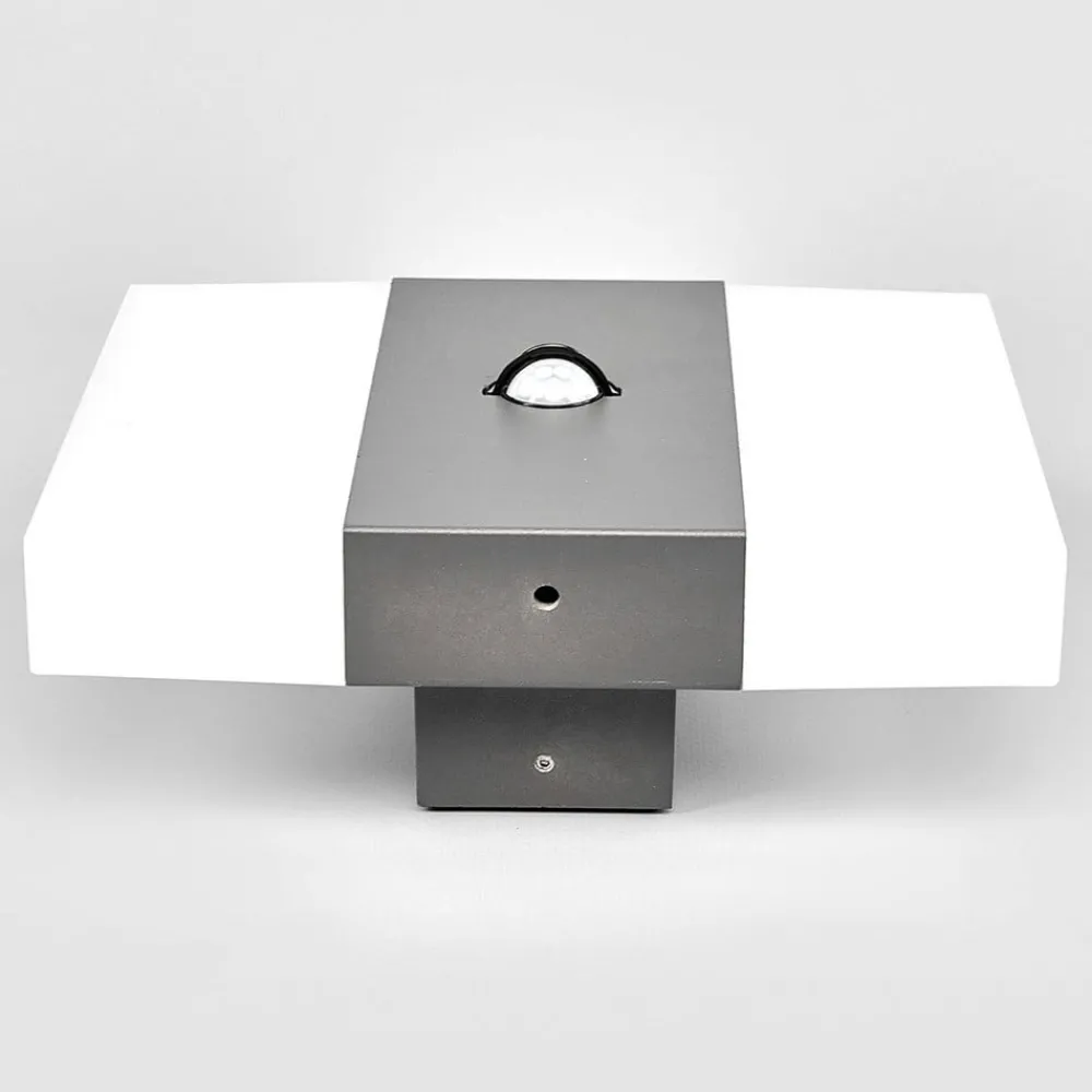 Lindby Væglampe Med Sensor > LED-sensor-udendørs væglampe Kumi, grafit, IP44