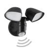 Telefunken Væglampe Med Sensor|Udendørs Spot > LED-sensor udendørs vægspot Bilbao 2 lyskilder sort