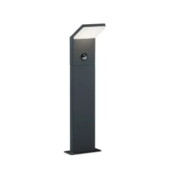 Trio Lighting Gadebelysning > LED-sensor-vejlampe PEARL, højde 50 cm, antracitgrå metal, IP54