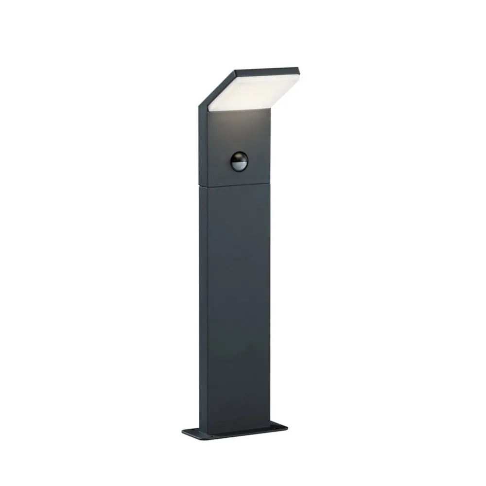 Trio Lighting Gadebelysning > LED-sensor-vejlampe PEARL, højde 50 cm, antracitgrå metal, IP54