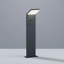 Trio Lighting Gadebelysning > LED-sensor-vejlampe PEARL, højde 50 cm, antracitgrå metal, IP54