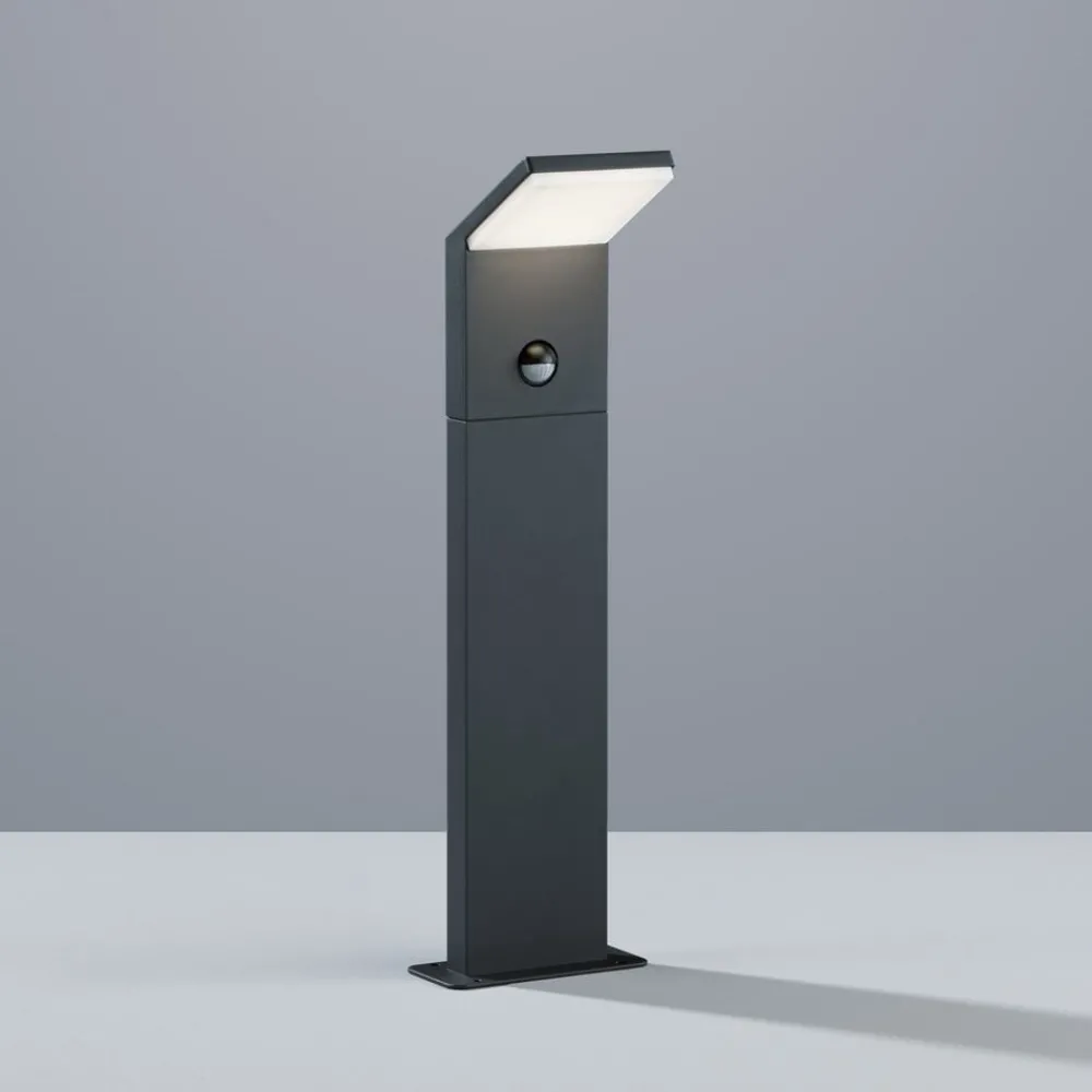 Trio Lighting Gadebelysning > LED-sensor-vejlampe PEARL, højde 50 cm, antracitgrå metal, IP54