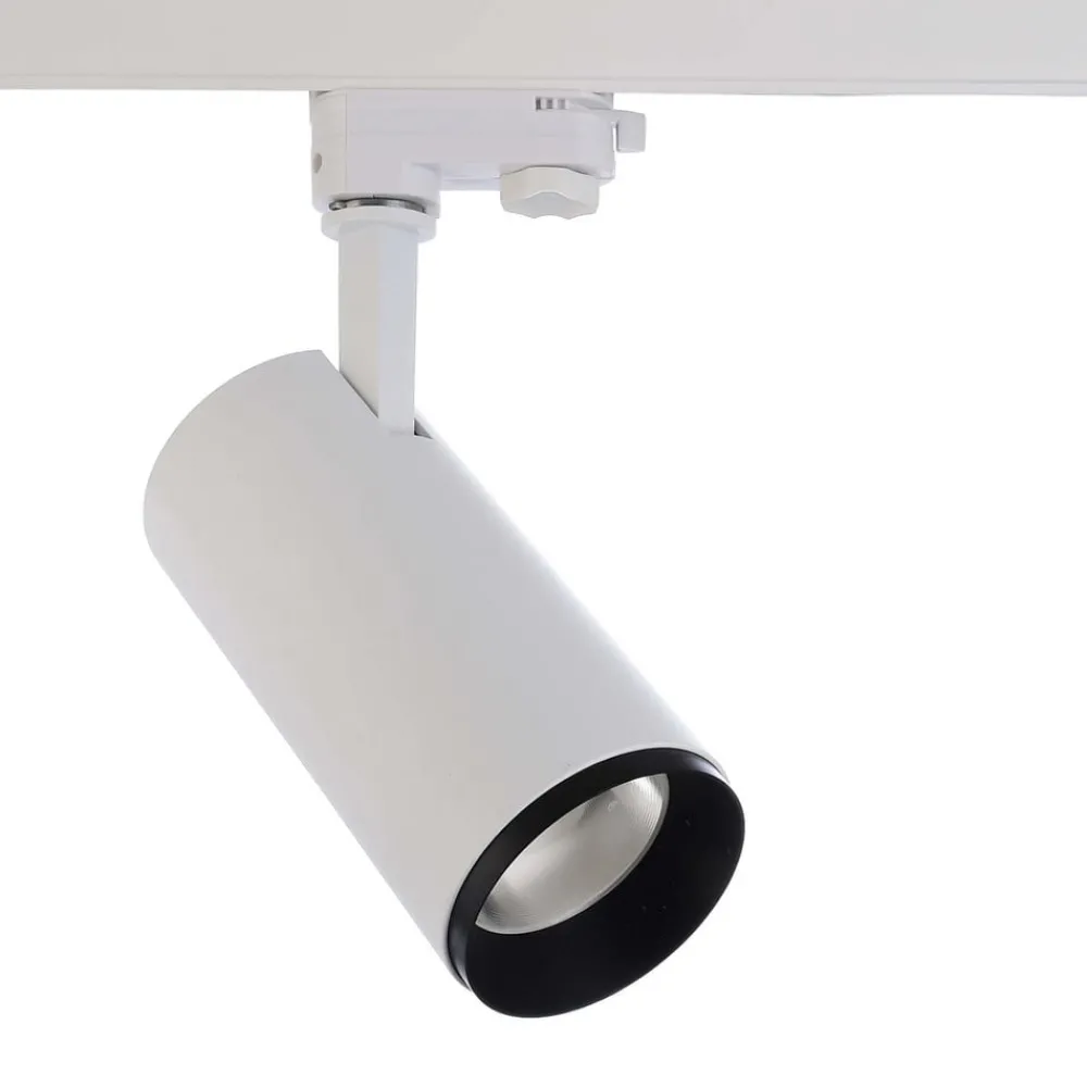 Skinnesystem ^ Deko-Light LED-skinnespot Lucea 3-faset 20W hvid