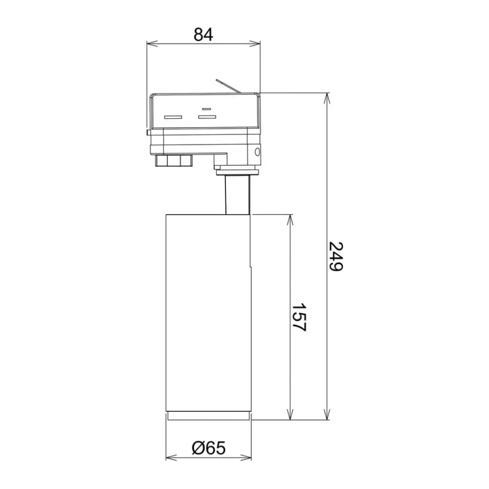 Deko-Light Skinnesystem > LED-skinnespot Lucea 3-faset 10W hvid