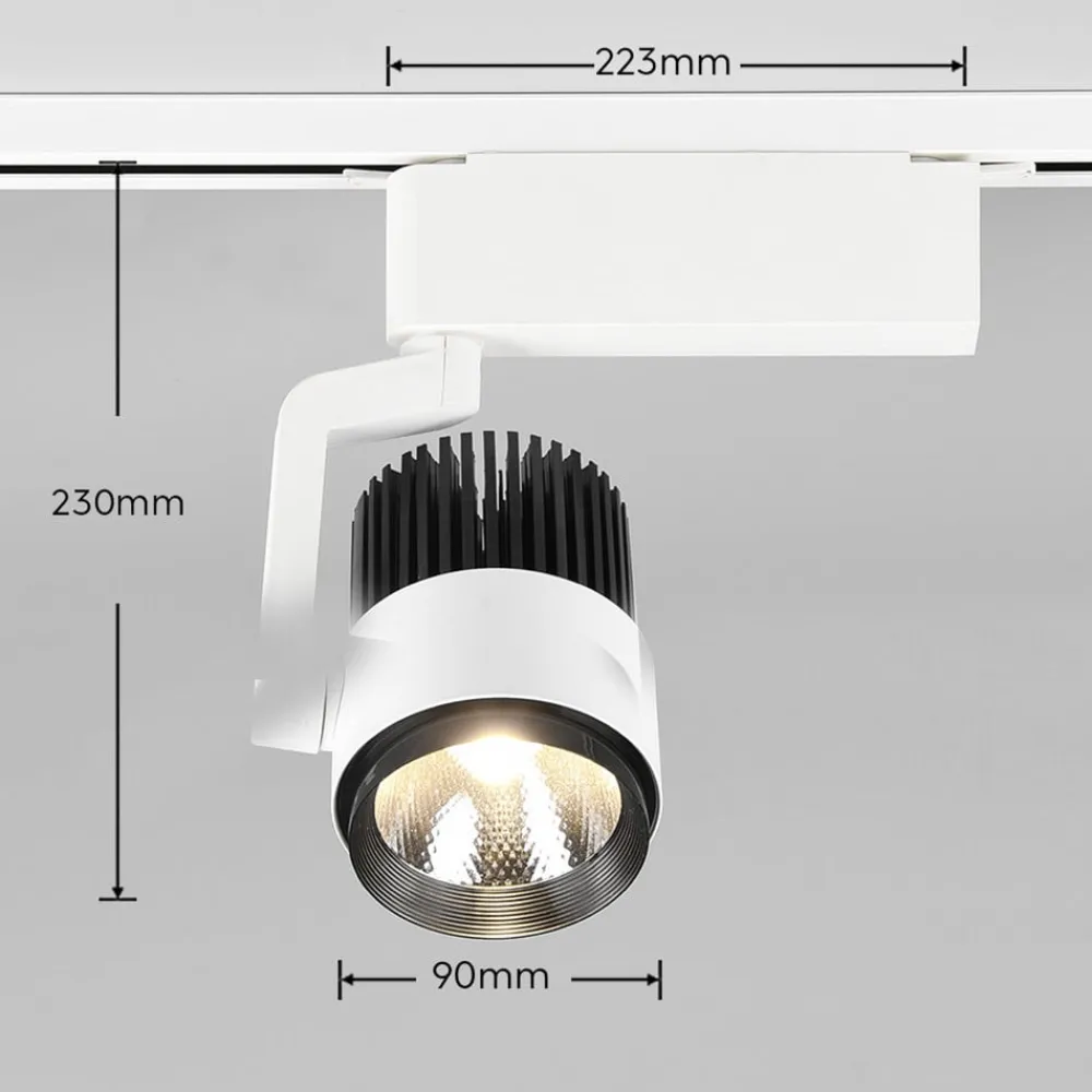 Trio Lighting Arbejdsrum/Kontor|Skinnesystem > LED-skinnespot Radiator til DUOline, mat hvid, CCT