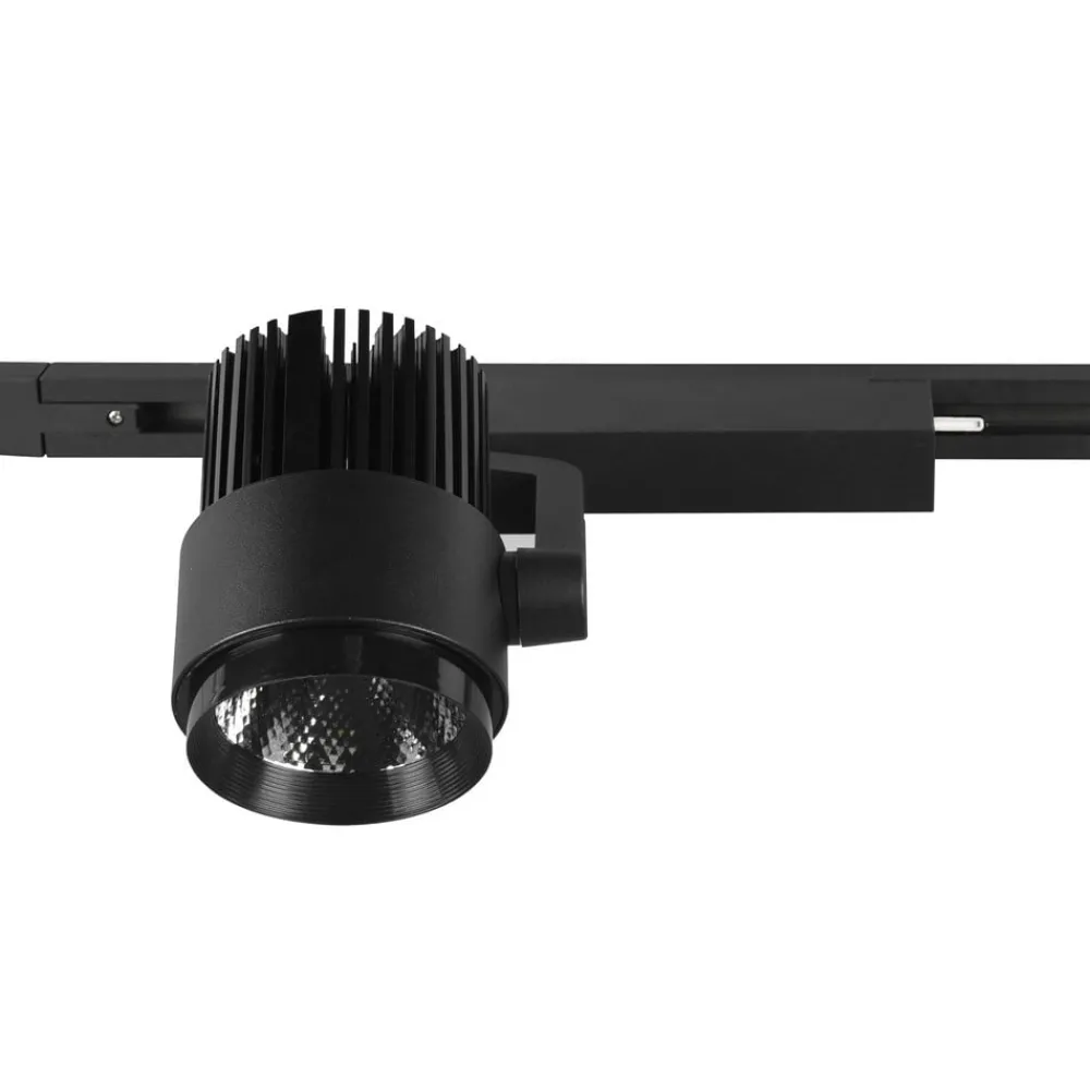 Trio Lighting Skinnesystem > LED-skinnespot Radiator til DUOline, mat sort, CCT
