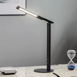 Fabas Luce Arbejdsrum/Kontor|Bordlamper > LED-skrivebordslampe Ideal med dæmper, sort
