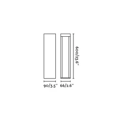 FARO BARCELONA Sokkellamper > LED-sokkellampe Cerler, antracit, 60 cm, metal, IP65, CCT