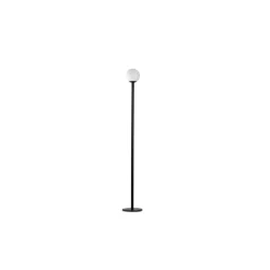 Sokkellamper ^ FARO BARCELONA LED-sokkellampe Cuca, sort, stål, IP65, højde 50 cm