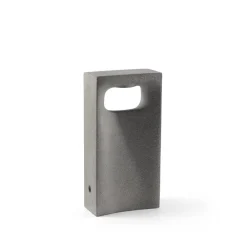 FARO BARCELONA Sokkellamper > LED-sokkellampe Glint, 2700K, 40 cm, grå, beton, IP55