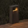 FARO BARCELONA Sokkellamper > LED-sokkellampe Glint, 3000K, 40 cm, grå, beton, IP55