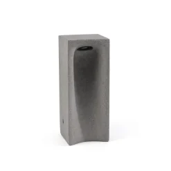 FARO BARCELONA Sokkellamper > LED-sokkellampe Grot, 2700K, grå, beton, IP55, højde 40 cm