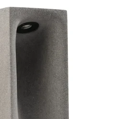 FARO BARCELONA Sokkellamper > LED-sokkellampe Grot, 3000K, grå, beton, IP55, højde 40 cm