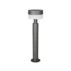 Sokkellamper ^ Trio Lighting LED-sokkellampe Mackenzie, højde 50 cm, antracit, støbt aluminium