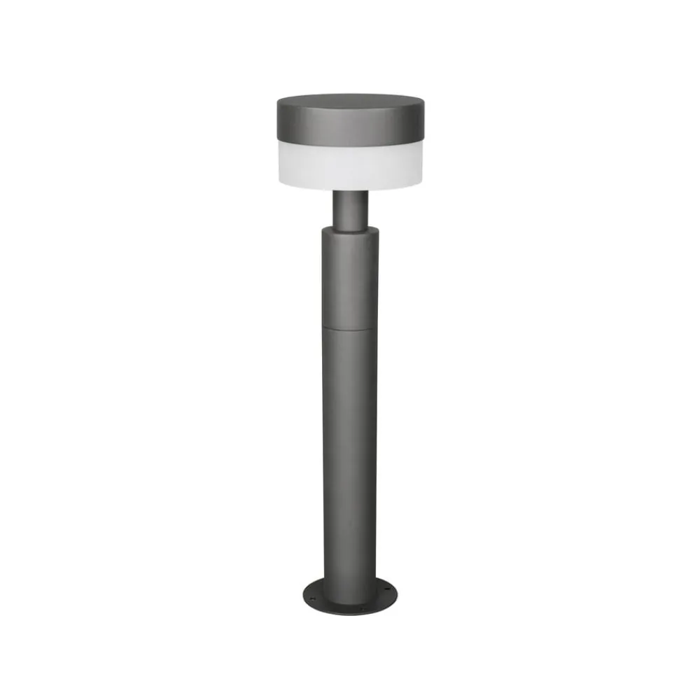 Sokkellamper ^ Trio Lighting LED-sokkellampe Mackenzie, højde 50 cm, antracit, støbt aluminium