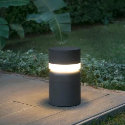 Sokkellamper ^ FARO BARCELONA LED-sokkellampe Sete, mørkegrå