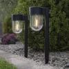 Solcellelamper|Sokkellamper ^ STAR TRADING LED-sokkellampe solcelle Cupola i sæt af 2