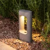 FARO BARCELONA Sokkellamper > LED-sokkellampe Totem, grå, beton, højde 28,5 cm