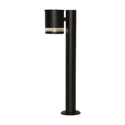 STAR TRADING Solcellelamper|Sokkellamper > LED-sokkellampe Wien, sort, metal, højde 50 cm