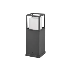 Trio Lighting Sokkellamper > LED-sokkellampe Witham, 40 cm høj, antracit, CCT, IP54