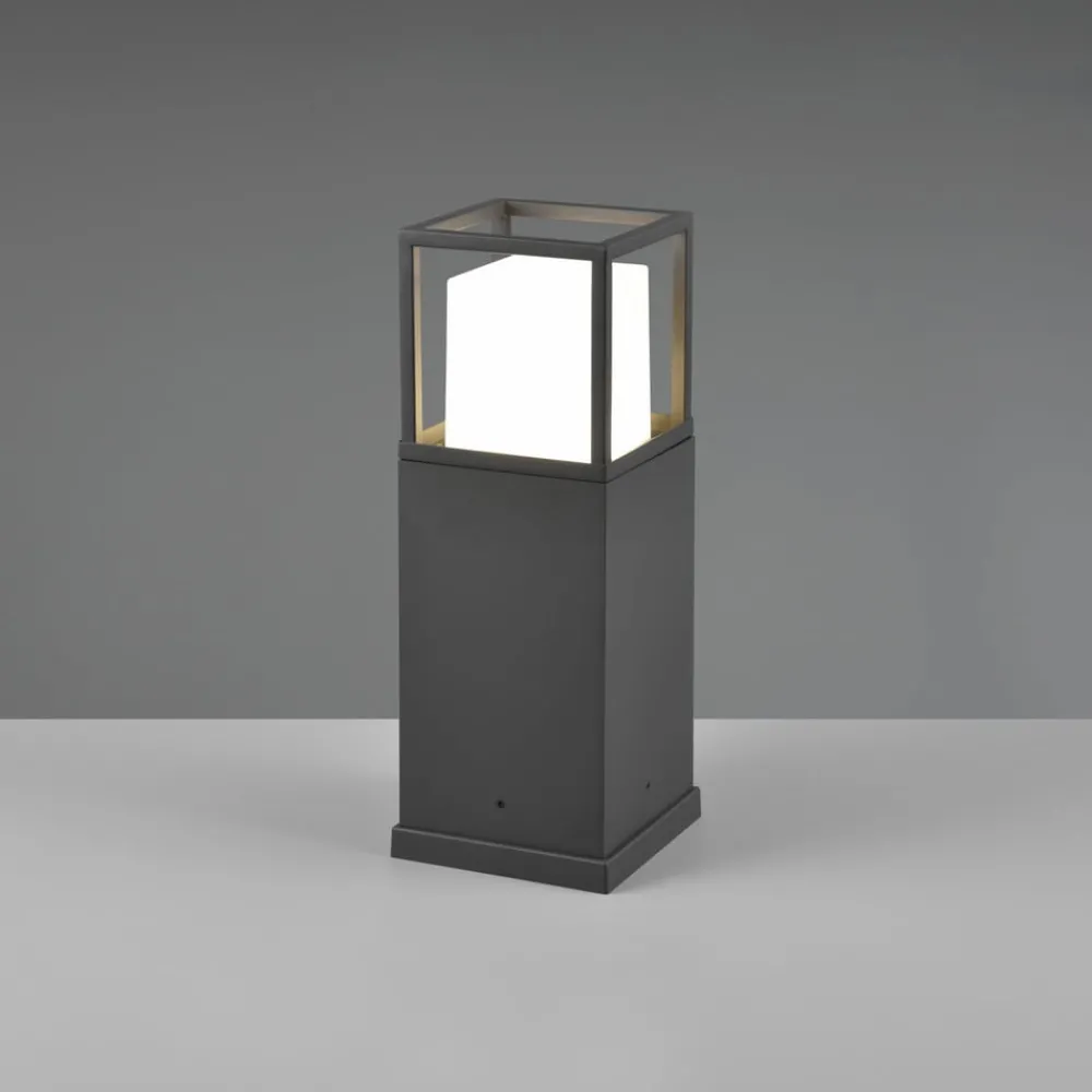 Trio Lighting Sokkellamper > LED-sokkellampe Witham, 40 cm høj, antracit, CCT, IP54