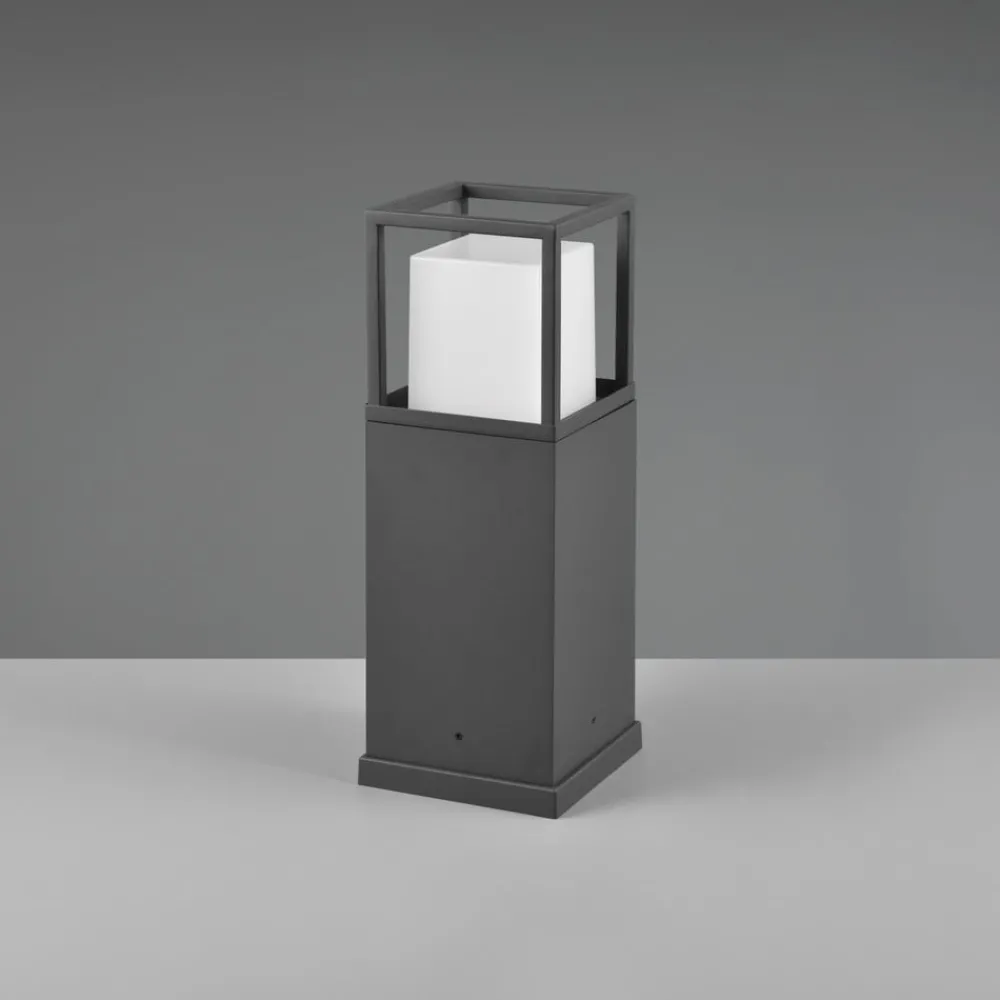 Trio Lighting Sokkellamper > LED-sokkellampe Witham, 40 cm høj, antracit, CCT, IP54
