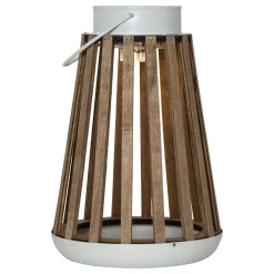 Dekorationsbelysning|Bordlamper ^ STAR TRADING LED solar bordlampe Catania lavet af birketræ