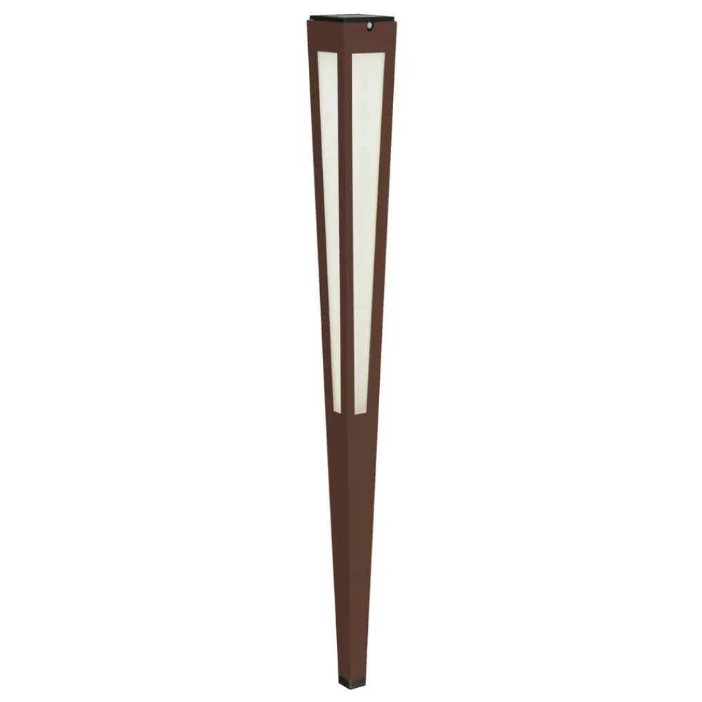 Les Jardins Solcelle Lampe Med Sensor|Solcellelamper > LED-solcellefakkel Tinka med sensor, 120 cm corten