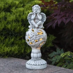STAR TRADING Dekorationsbelysning|Solcellelamper > LED-solcellelampe Angel