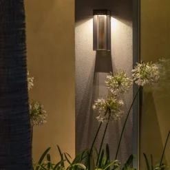 Solcelle Lampe Med Sensor|Væglampe Med Sensor ^ Les Jardins LED-solcellelampe Blade med sensor, grå