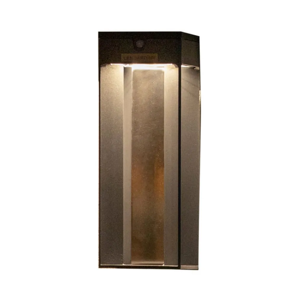 Solcelle Lampe Med Sensor|Væglampe Med Sensor ^ Les Jardins LED-solcellelampe Blade med sensor, grå