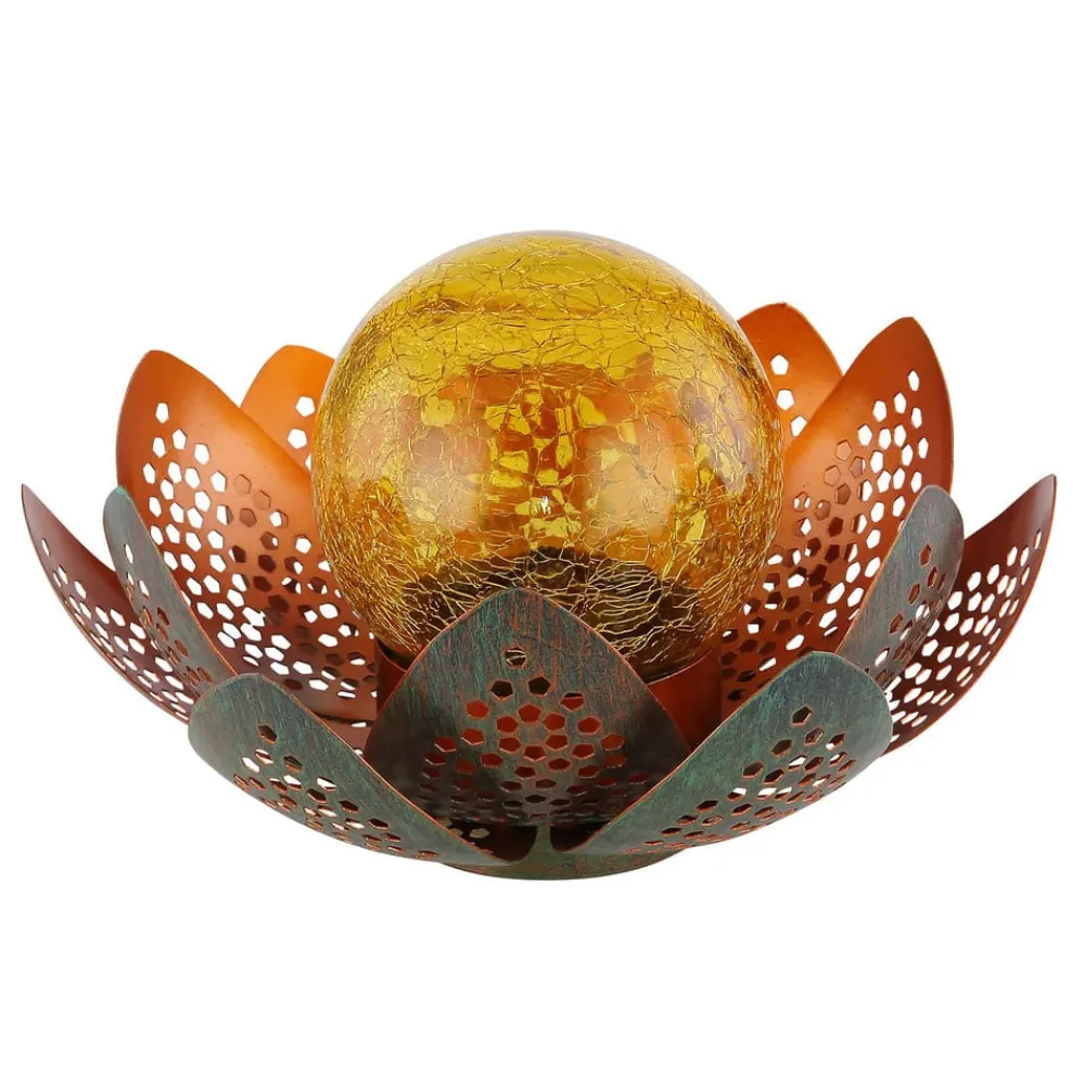 Globo Dekorationsbelysning|Solcellelamper > 33655 LED-solcellelampe, blomst, Ø 22 cm