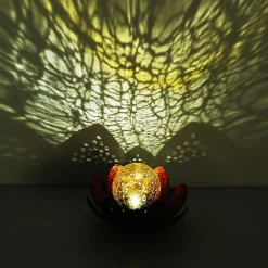 Globo Dekorationsbelysning|Solcellelamper > 33655 LED-solcellelampe, blomst, Ø 22 cm