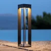 Les Jardins Solcelle Lampe Med Sensor|Sokkellamper Med Sensor > LED-solcellelampe Borne med sensor, 45 cm, grå