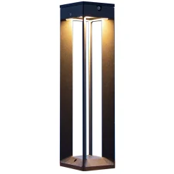 Les Jardins Solcelle Lampe Med Sensor|Sokkellamper Med Sensor > LED-solcellelampe Borne med sensor, 45 cm, grå