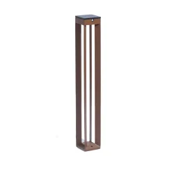 Les Jardins Solcelle Lampe Med Sensor > LED-solcellelampe Borne med sensor, 90 cm, corten