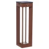 Les Jardins Dekorationsbelysning|Solcelle Lampe Med Sensor > LED-solcellelampe Borne med sensor, 45 cm, corten