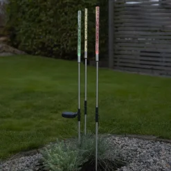 Dekorationsbelysning|Solcellelamper ^ STAR TRADING LED-solcellelampe Bubbly i sæt af 3, flerfarvet