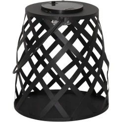STAR TRADING Dekorationsbelysning|Solcellelamper > LED-solcellelampe Calabria, diamantmønster, 20 cm