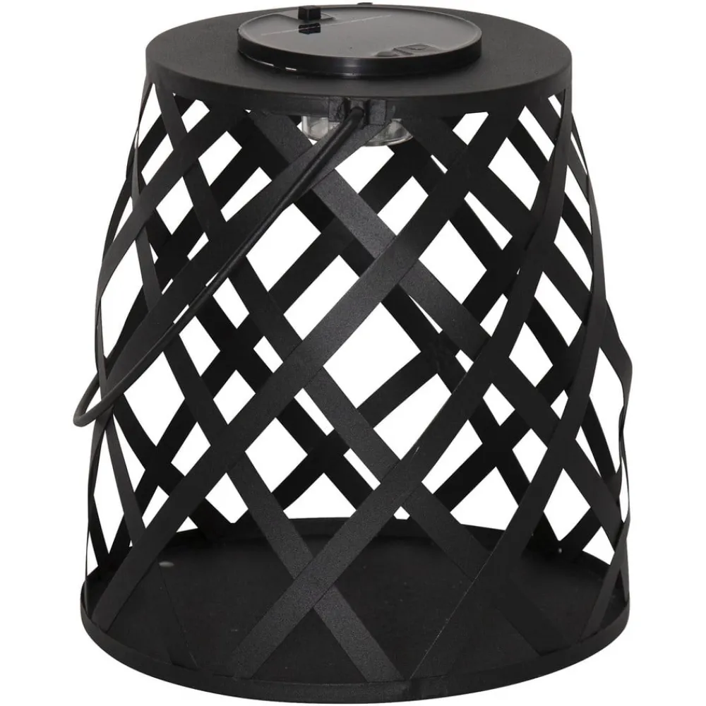 STAR TRADING Dekorationsbelysning|Solcellelamper > LED-solcellelampe Calabria, diamantmønster, 20 cm