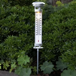 STAR TRADING Dekorationsbelysning > LED-solcellelampe Celsius, udendørstermometer