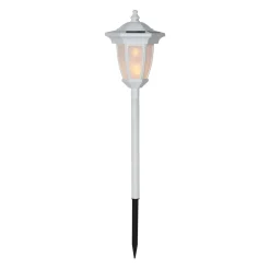 Solcellelamper|Sokkellamper ^ STAR TRADING LED-solcellelampe Flame, 4-i-1, hvid