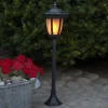 STAR TRADING Sokkellamper|Udendørs Spot > LED-solcellelampe Flame, 4-i-1, sort