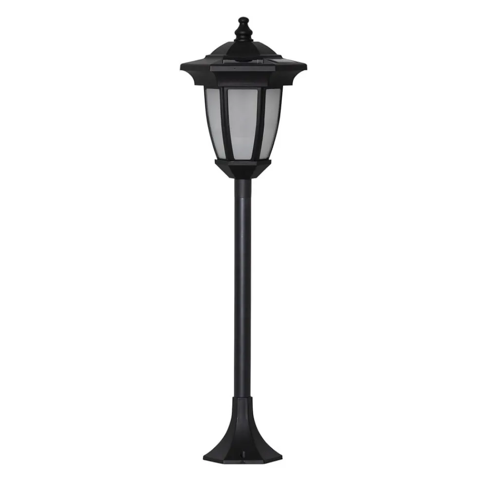 STAR TRADING Sokkellamper|Udendørs Spot > LED-solcellelampe Flame, 4-i-1, sort